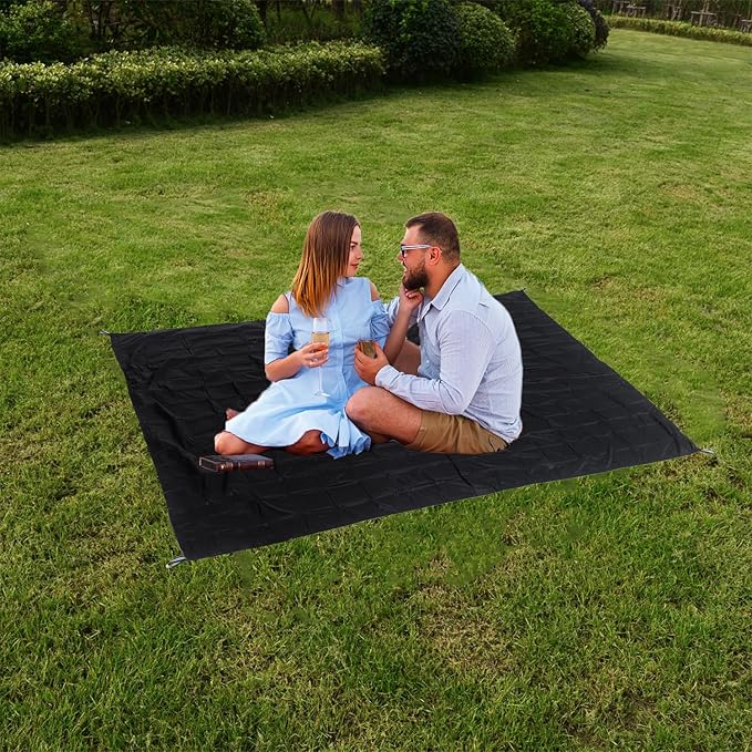 Wind Tour Multifunctional Tarp Waterproof with Carry Bag for Tent Ultralight Outdoor Tent Footprint for Ground Camping Hiking (57.1" x39.4")