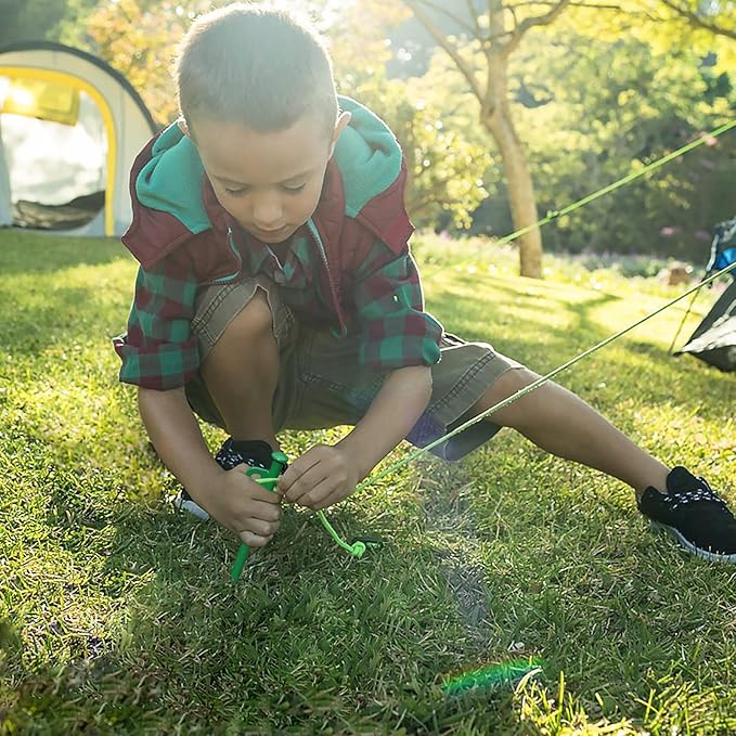 8 Pack Tent Stakes Heavy Duty 12 inch Steel Tent Pegs for Camping Unbreakable and Inflexible