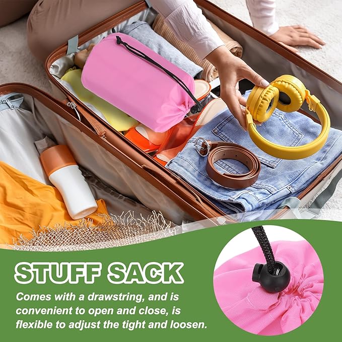 PATIKIL Stuff Sack, Waterproof Outdoor Storage Sack Portable Drawstring Dust Flap Bag Lightweight Sleeping Bag for Camping Hiking Travel