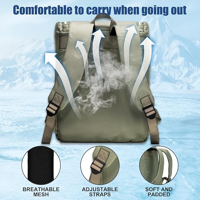 Backpack Coolers Insulated Leak Proof for Women Men, 35 Cans Large Capacity Waterproof Cooler Backpack, Soft Portable Cooler Bag for Beach Travel Camping Picnic Work