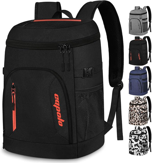 Capolo Cooler Backpack for Men Women Insulated Backpack Cooler Leak Proof Thermal Bag Beverage Soft Cooler Bag Lunch Backpack for Camping 30/45 Cans