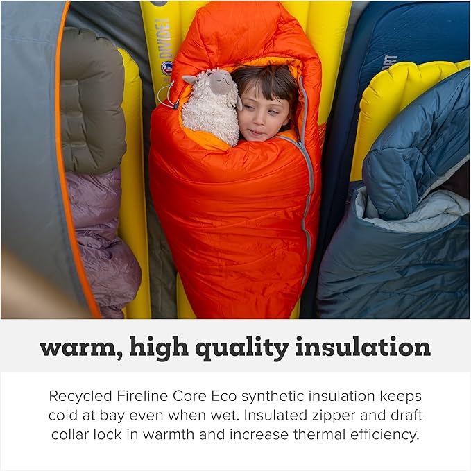 Big Agnes Kids & Youth Sleeping Bag – Ultralight Cold Weather Backpacking & Camping, Kids, Juniors, Teens, 20 Degrees