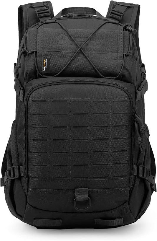 Mardingtop Small Military Tactical Backpack for Men,25L Molle Cordura Backpack for Hiking,Camping,Rucking