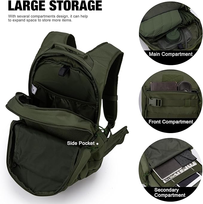 Mardingtop 28L/35L Tactical Backpacks Molle Hiking daypacks for Camping Hiking Military Traveling Motorcycle