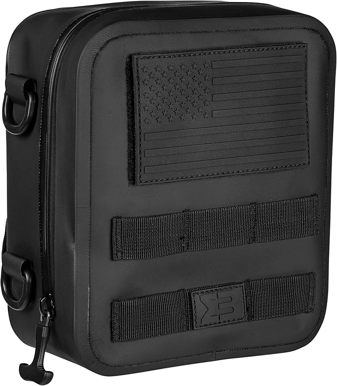 SealBags Water Resistant Tactical MOLLE Pouch for Hiking, Tools and Camping Gear. Durable Thermoplastic Design and Molle Compatible with Backpacks, Tactical Belts, Waist Bags and More
