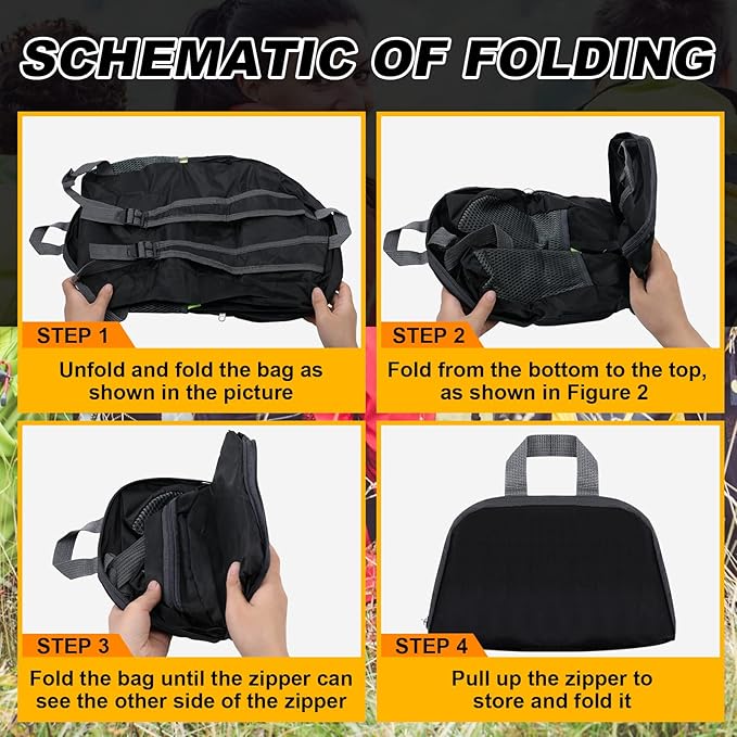 Dunzy 12 Pcs 20l Foldable Backpacks Bulk Lightweight Basic Back Pack Wholesale for Homeless Donation Corporate Events Travel Camping (Multicolor)