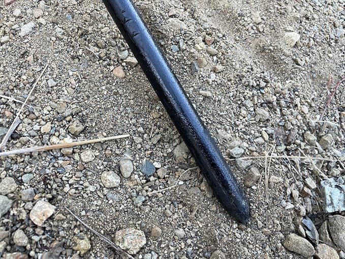 Sandbaggy Round Steel Concrete Form Stakes with Nail Holes - Rust Resistant Coating - Removable, Reusable (200, 3/4 in X 18 in)