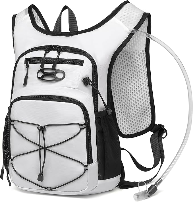 Wotony Lightweight Hydration Backpack with 2LOR 3LWater Bladder for Cycling Hiking Rave - Water Daypack for Men Women