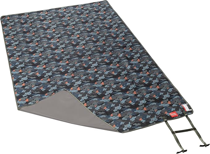 GRAND TRUNK Meadow Mat Large - Waterproof Outdoor Blanket for Picnic, Beach & Camping, Stakes Included (Urban Camo)