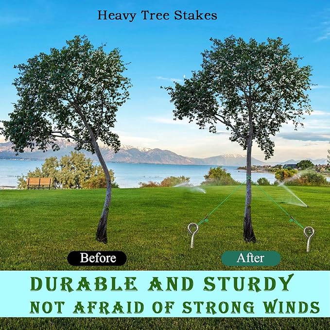 16 Inch Rebar Stakes ，Metal Stake Ground，Ground Anchor,Heavy DutyTent Stakes ，Baking Paint Metal Stakes ，Tent Stake,Ground Stakes ，0.5 Inch Diamete (16 Pack) ， Outdoor Travel