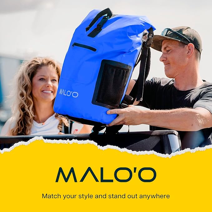 Malo’o Pro Adventure Insulated Backpack Cooler, Leakproof Soft Cooler Backpack for Camping, Fishing, Hiking, Kayaking, Beach