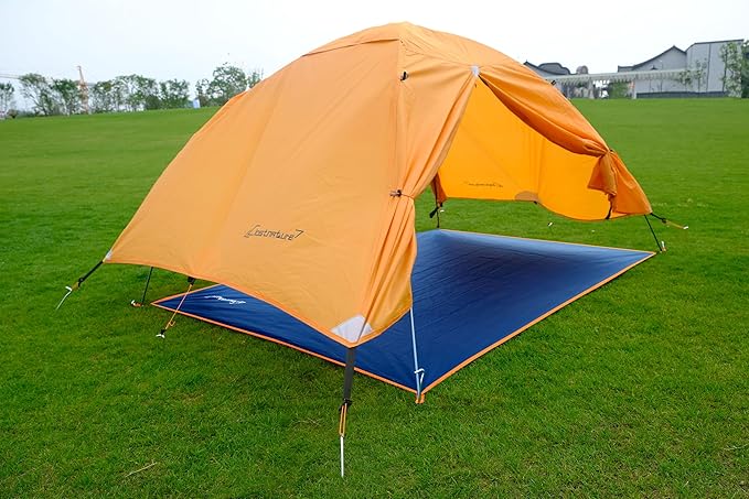 Clostnature Tent Footprint - Waterproof Camping Tarp, Heavy Duty Tent Floor Saver, Ultralight Ground Sheet Mat for Hiking, Backpacking, Hammock, Beach - Storage Bag Included