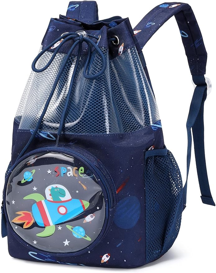 mygreen Drawstring Backpack Gym Cinch Bag for Swim Beach Sports Waterproof for Kids | for Swim, Beach, Sports