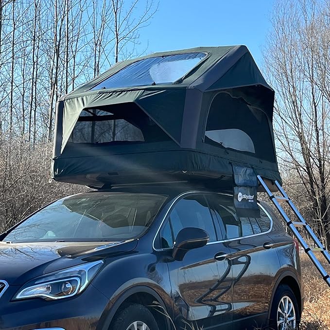 Waterproof Portable Inflatable Car Roof Top Tent Camping Tent with Skylight for Family Outdoor Camping Fishing