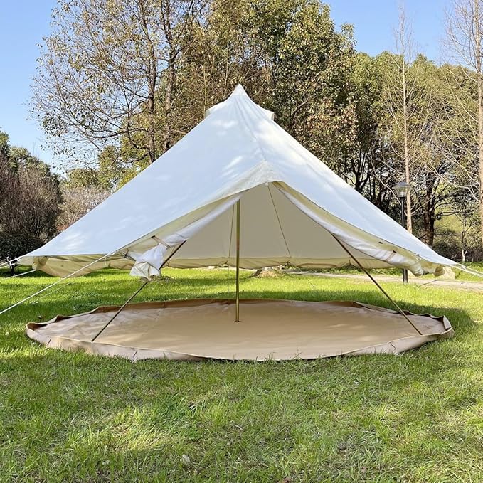 Outdoor Safari Glamping Tent Oxford 3M/ 4M/5M/6M Luxury Yurt Bell Tent for Family Camping
