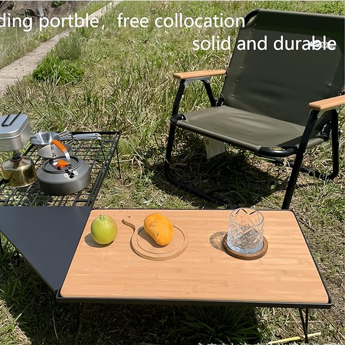 Foldable Multipurpose Stackable Storage Rack - Ideal for Camping, Indoor & Outdoor Use, 66lbs Load Capacity, Steel Construction