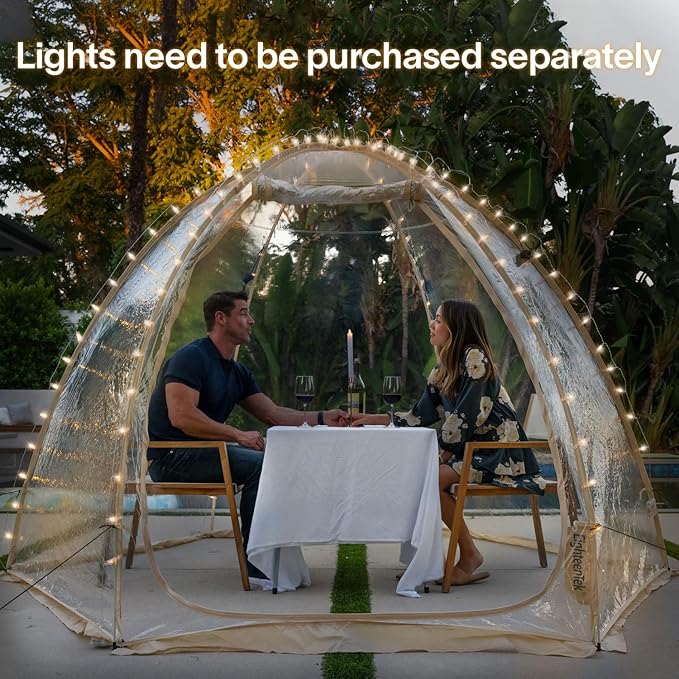 Alvantor Pop Up Bubble Tent,Large Oversize Igloo Screen House,4-6 Person Cold Protection Outdoor Igloo, Winter Tent Snaps Fit 10'x10'x6.5'