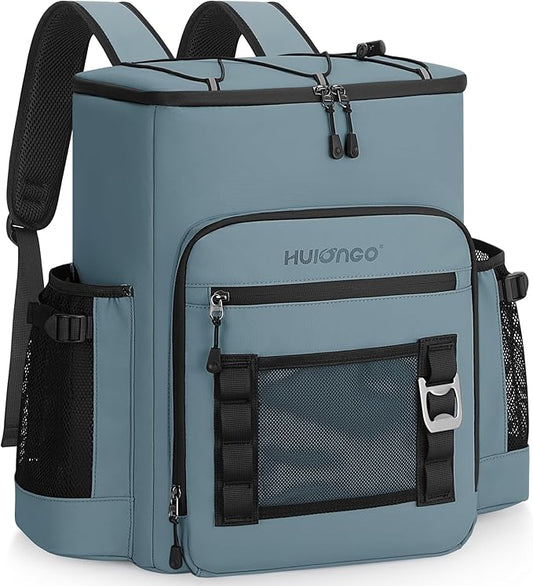 Large 52cans Waterproof Insulated Cooler Backpack for Men & Women, Leak Proof Backpack Cooler, Soft, 8Gal