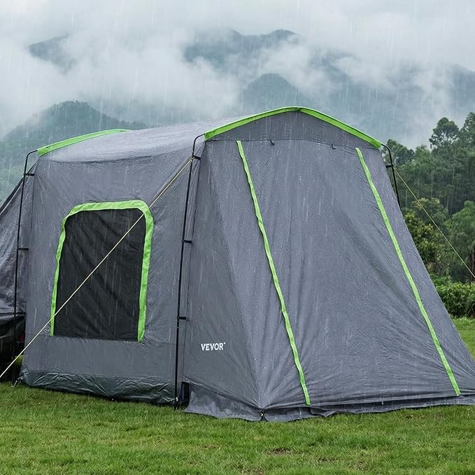 VEVOR SUV and Pickup Truck Camping Tents, Waterproof Double Layer Design with Carry Bag, Accommodates 2-9 Persons for Outdoor Activities