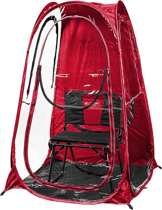 WeatherPod® OriginalPod™ Pop-Up Pod - Stay Warm, Dry, and Out of The Sun - Weather Pod for Sports, Rain, or Wind - 1 Person Pod - Sports Pod for The Sideline - Easy Set Up & Tear Down