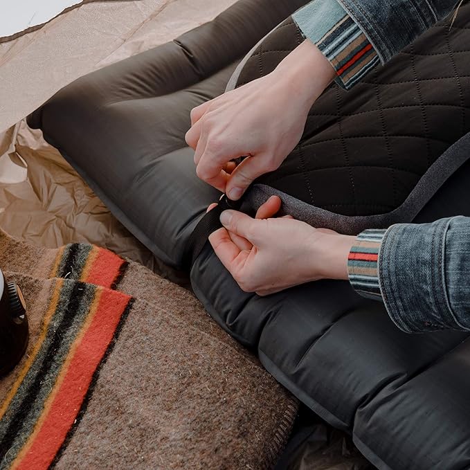 TREKOLOGY UL80 Sleeping pad & Aluft Deluxe Pillow -Inflatable Camping Sleeping Mat, Ultralight Backpacking Pillow for Camping Hiking Travel. Compact Lightweight Inflating Sleeping System.
