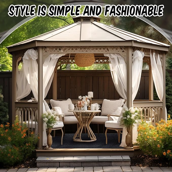 11x11ft Outdoor Gazebo Mat Waterproof Tent Rugs Foldable Portable Floor Blanket for Gazebo Picnic Hiking Lawn Outdoor Supplies Garden