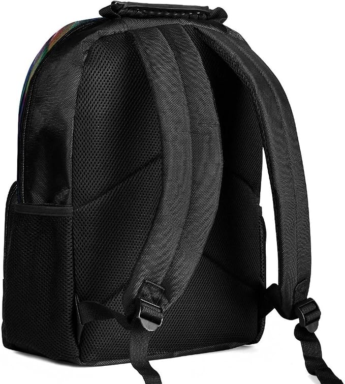 Rucksacks Lightweight Multipurpose Anti-Theft Trippy Lotus Floral Flower Shoulder Bag Large Capacity Business Computer Bag With Smooth Zippers