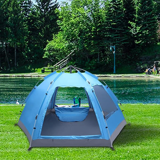 Large Camping Instant Tents,Automatic Waterproof Family Camping Tent,Easy Setup Camping Tents,Lightweight Backpacking Tent,for Outdoor Beach Hunting Hiking Travel