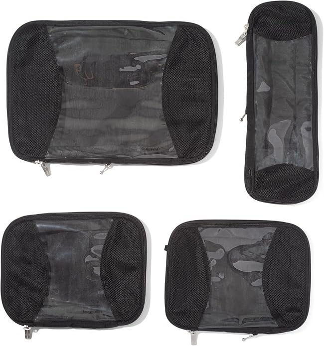 Baggallini Compression Cube 4-piece set - Lightweight Compression Packing Cubes for Travel
