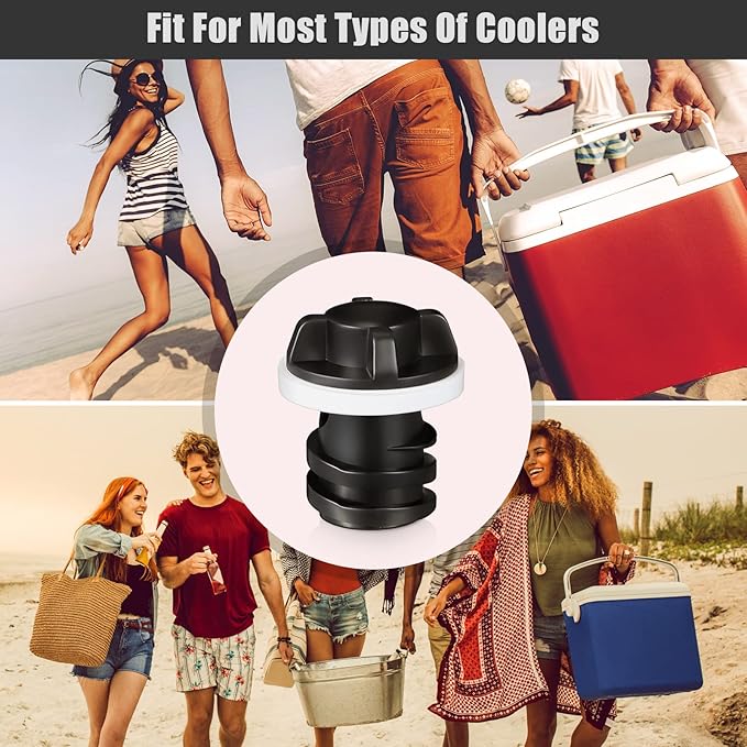 Honoson Cooler Drain Plugs Replacement Compatible with Most Rotomolded Coolers Including Most Major Brands Drain Plugs with Leak-Proof Design