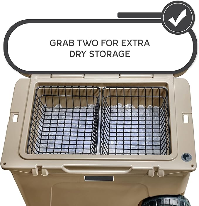 Cooler Basket for YETI Tundra Haul, YETI Roadie 48, and YETI Roadie 60 - Wire Cooler Rack for YETI Wheeled Coolers - Compatible with YETI Accessories