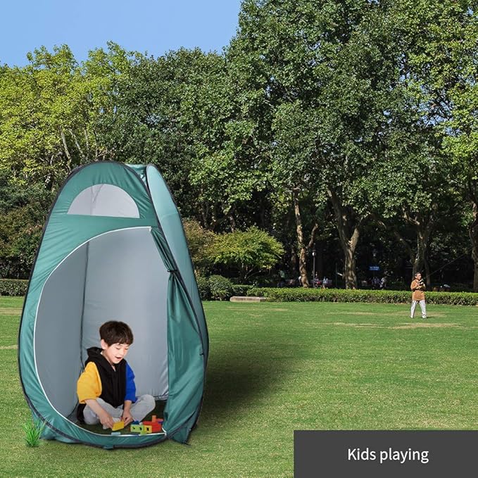 Pop Up Shower Changing Room Privacy Tent, Instant Portable Outdoor Shower Tent, Camp Toilet, Rain Shelter for Camping & Beach Lightweight & Sturdy, Easy Set Up, Foldable,with Carry Bag