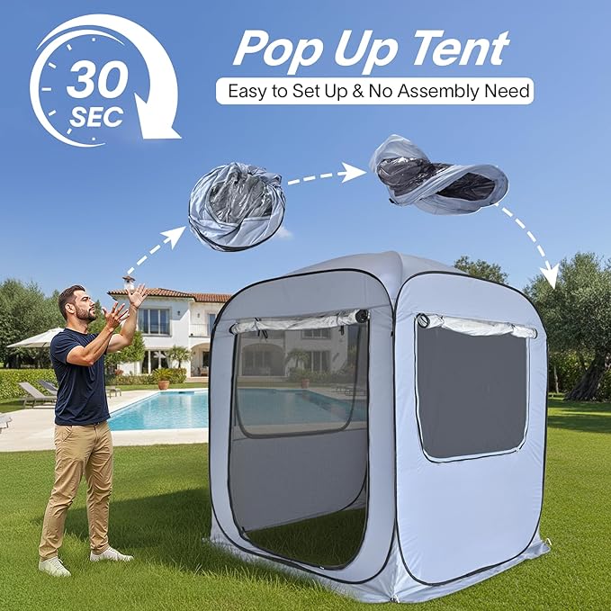 Alvantor® SUV Tailgate Tent, Instant Pop Up Car Tent Creates Extra Living Space, UV Protection, Quick Setup in Seconds for Family, Road Trips, Tailgating, Beach, Outdoor Camping