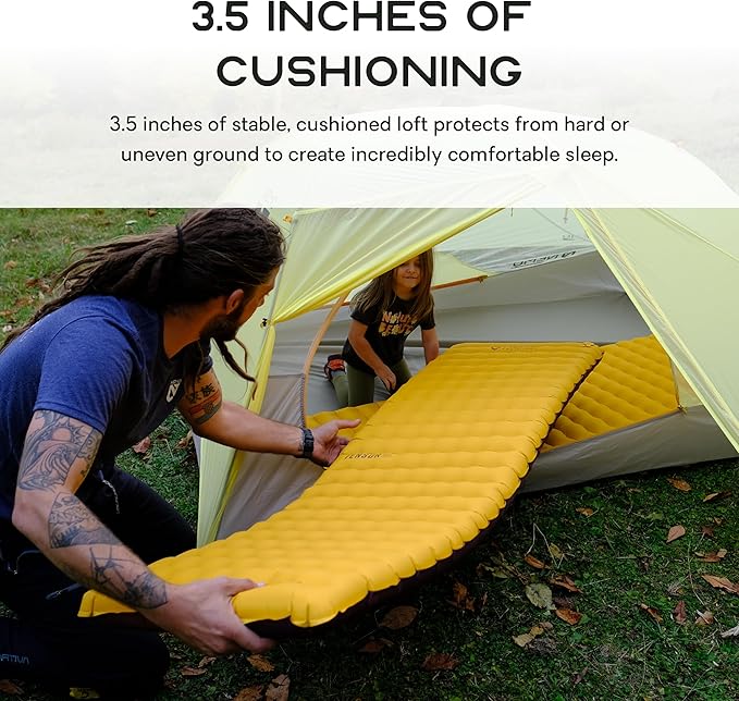 Nemo Equipment Tensor Trail Ultralight Insulated Sleeping Pad - Long Wide (76"x25") - Mango/Huckleberry