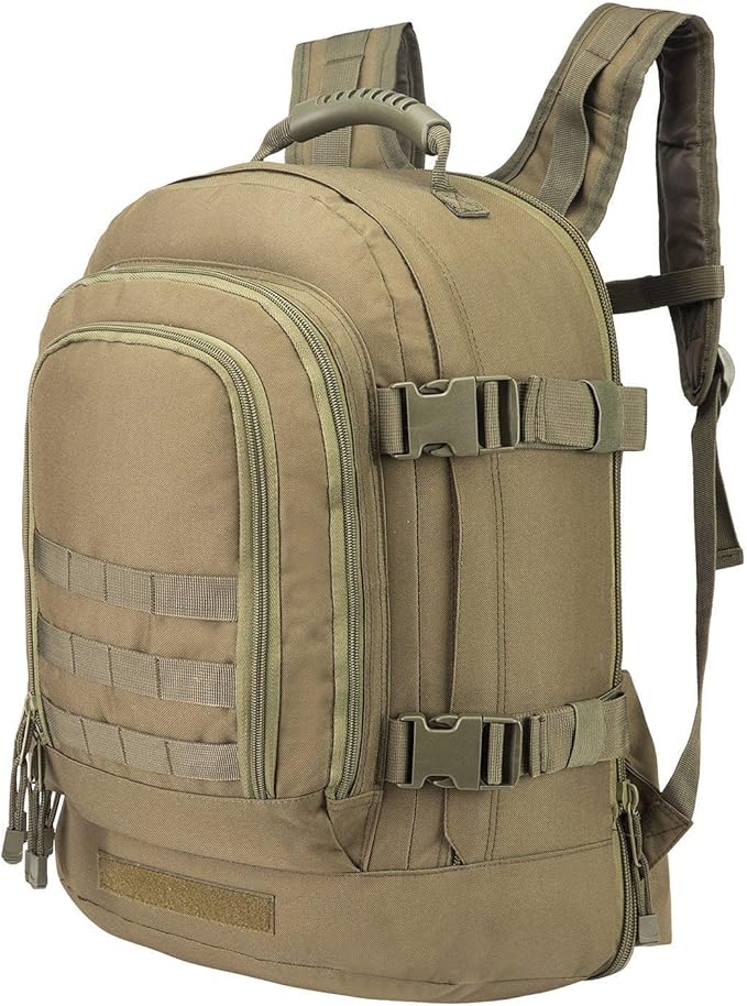 Greencity Laptop Backpacks Tactical 3 Day Expandable Bug Out Bag Classic Case Travel Hiking，Green