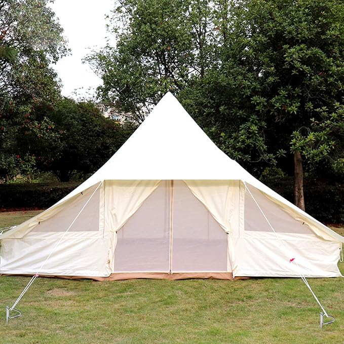 14" Ground Anchors with Chrome-Plated, Heavy-Duty for Trampolines, Tents, Mobile Homes, Swing Sets, Carports and Sheds with Reinforced Triangular Bracket for High Wind Resistance (4 Pack)