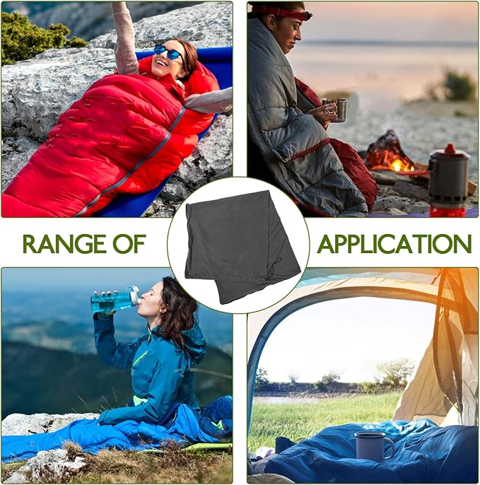 Happyyami Sleeping Bag Lightweight Fleece Blanket for Camping and Indoor Napping Portable Design for Adults Cold Weather Insulation