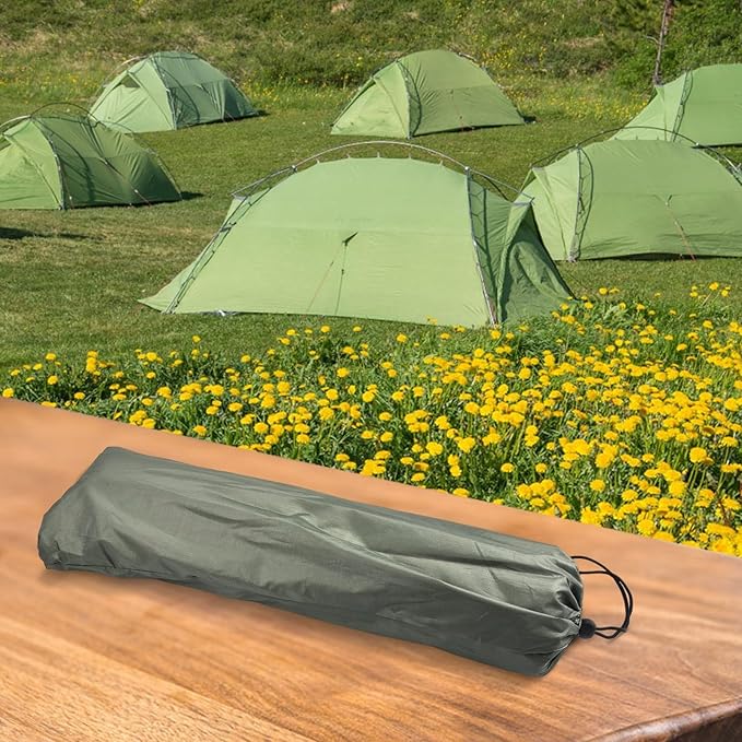 Ultralight Backpacking Tent Single Person Double Door Camping Shelter with Waterproof Oxford Fabric Fiberglass Poles Mesh Ventilation Screen Rain Fly Carry Bag for Outdoor Hiking