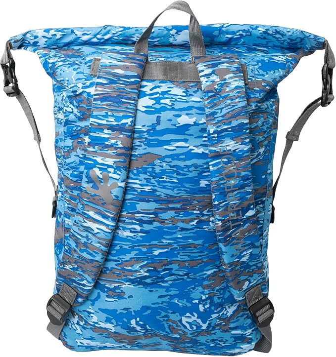 geckobrands Lightweight 30L Waterproof Backpack - Lightweight Watertight Outdoor Bag Hiking Traveling Light Water Activities
