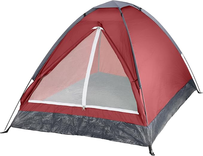 2 Person Camping Tent with Rain Fly and Carrying Bag – Lightweight Outdoor Pop Up Tents for Camping Essentials, Music Festivals, Backpacking, Hiking, or Beach Shelter by Wakeman Outdoors