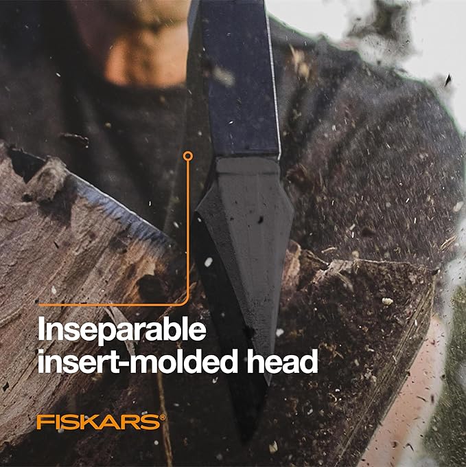 Fiskars X15 Splitting Axe, Tree Branch Cutter and Wood Splitter (23.5-Inch Axe) with Shock-Absorbing Handle