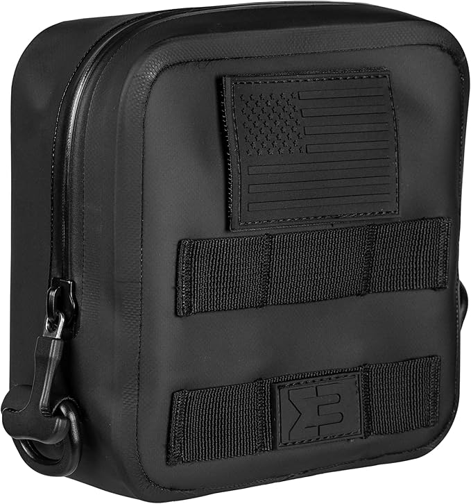 SealBags Water Resistant Tactical MOLLE Pouch for Hiking, Tools and Camping Gear. Durable Thermoplastic Design and Molle Compatible with Backpacks, Tactical Belts, Waist Bags and More