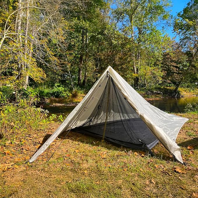 Ultralight Tent Boonedox One (1) Person Trekking Pole Tent for Backpacking, Waterproof Hiking, Lightweight Camping Tent for Scouts, Trekker (Trekking Poles NOT Included) Camping Tent