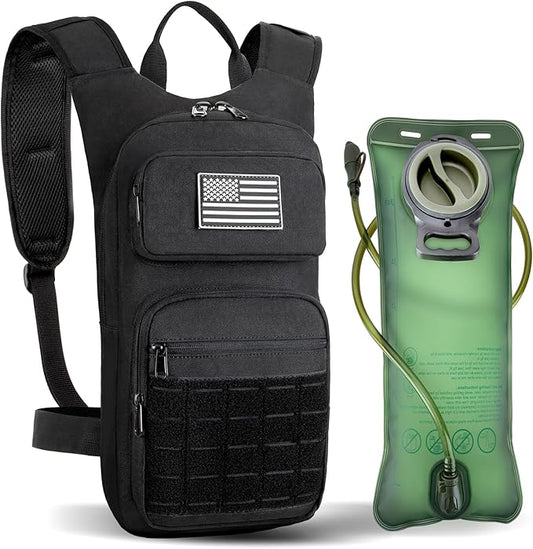 Hydration Backpack Tactical with 3L TPU Water Bladder: Hiking MOLLE Military Day Bag for Hunting for Men Women