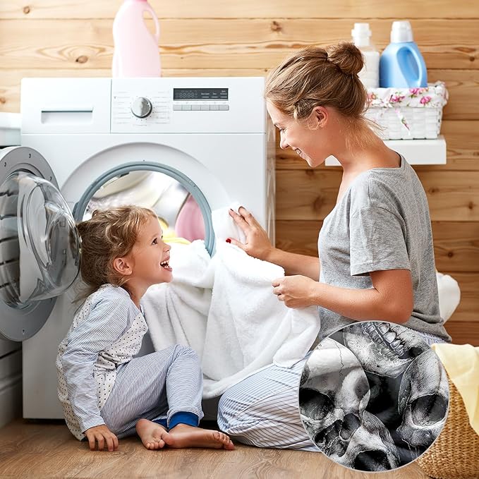 Skull Blanket, Skull Gifts for Women Men, Soft Blanket for Room Decor, Cozy Throw Blankets for Couch Bed Sofa 60" X 50"