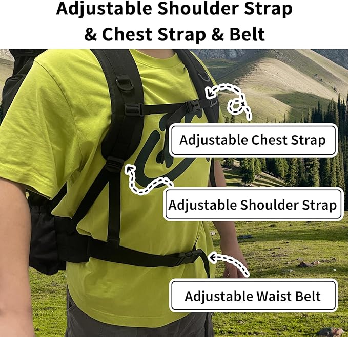 80L/100L Hiking Camping Backpack Outdoor Travel Climbing Rucksack Military Trekking Knapsack Molle 3 Days Assault Pack