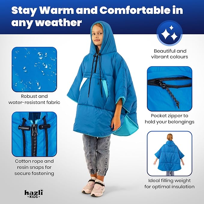 hazli Comfortable Wearable Blanket - Insulated Camping Blanket Outdoor