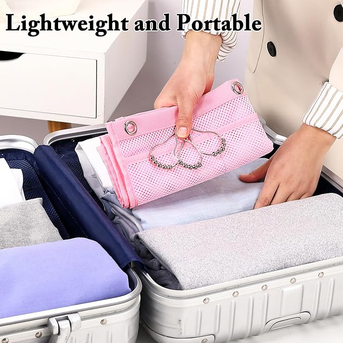 Mesh Shower Caddy Hanging, Quick-Drying Shower Organizer with 7 Pockets, Portable Bathroom Organizers and Storage for Shampoo, Soap, Loofah, Travel, and Cruise Essentials