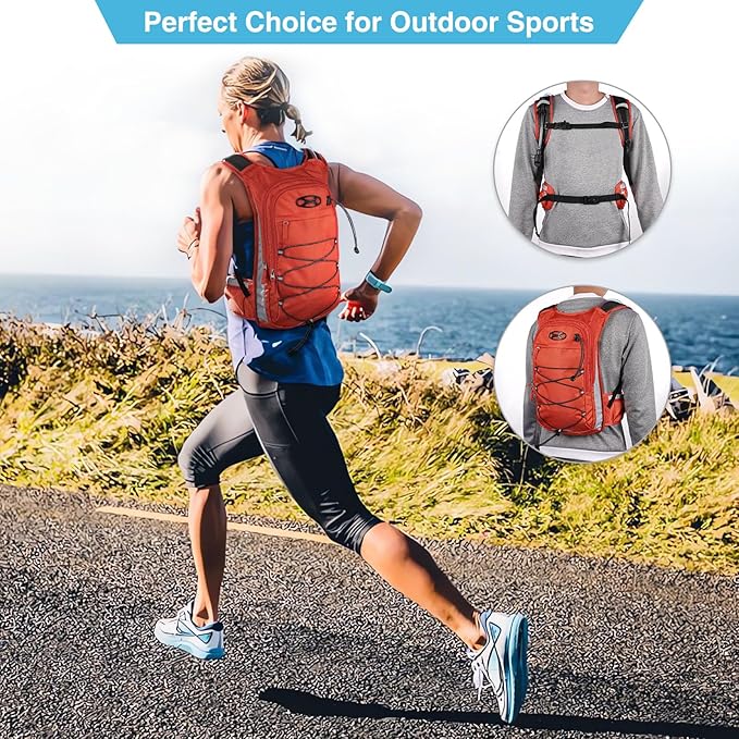 NOOLA Hydration Backpack, Insulated Hiking Water Backpack with 3L TPU Water Bladder for Men Women, Running Hydration Pack Hydro Daypack for Hiking, Trail, Running, Marathons Race, Cycling