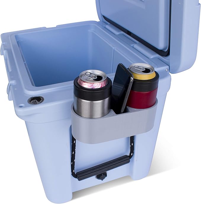 Tideline3D Cup Holder Compatible with YETI Coolers (Dark Gray, Fits YETI Tundra)